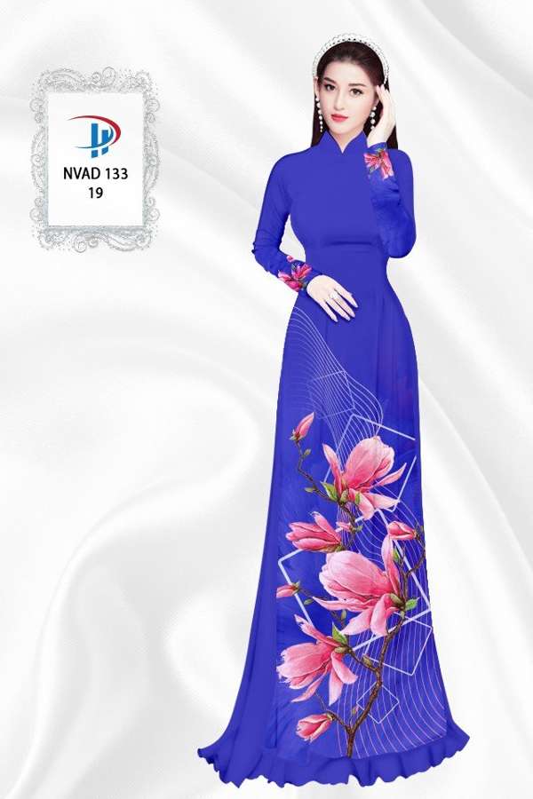 Vải Áo Dài Hoa In 3D AD NVAD133 72